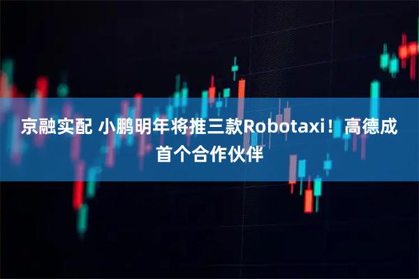 京融实配 小鹏明年将推三款Robotaxi！高德成首个合作伙伴