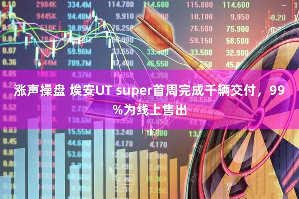 涨声操盘 埃安UT super首周完成千辆交付，99%为线上售出